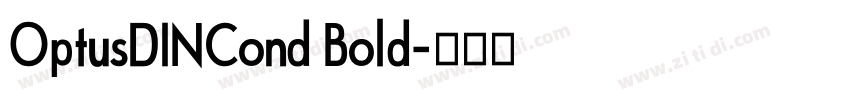 OptusDINCond Bold字体转换